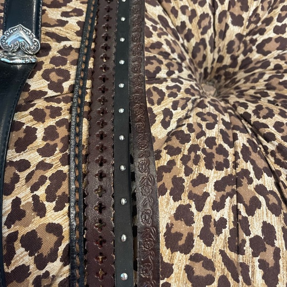 Lot of 2 Fossil M Medium Leather belts - Picture 2 of 8